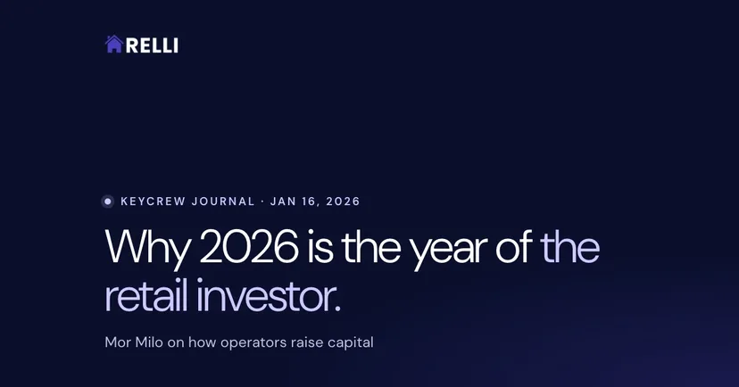 Mor Milo: Why 2026 Is the Year Real Estate Operators Finally Embrace Retail Investors
