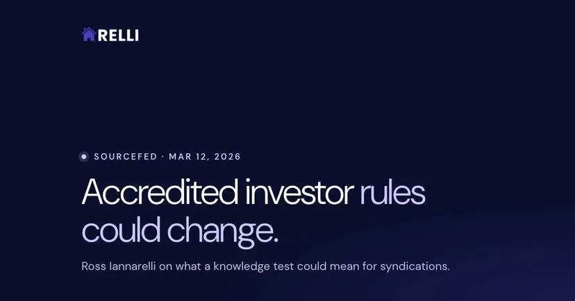 Ross Iannarelli: How Changes to Accredited Investor Rules Could Transform Real Estate Syndications